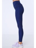 Sports leggings with cornflower blue patterns MR15285 - Online store - Boutique